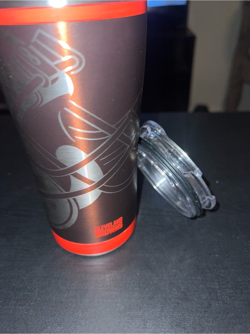NFL Cleveland Browns Travel Tumbler - Brown & Orange - Picture 7 of 7